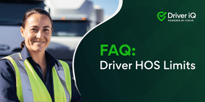 Driver iQ. FAQ: Driver HOS Limits.