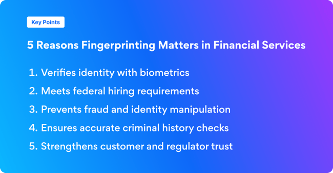 Fingerprinting Financial Services 1