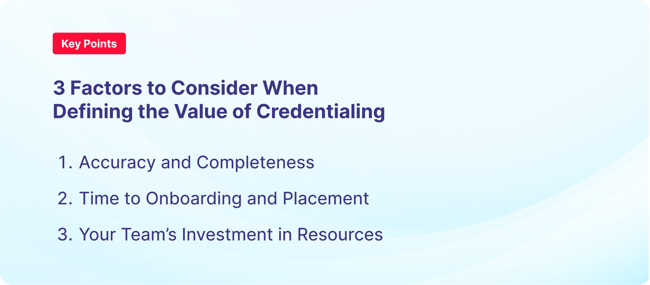 Redefine Value Credentialing 1